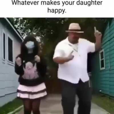 Chad dad dances with his daughter