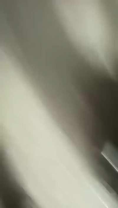 One second before tanker truck explosion