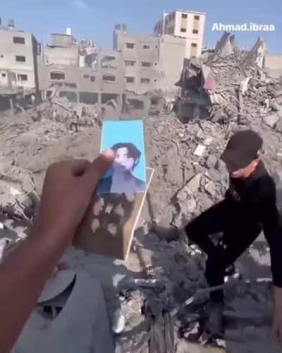 BTS photo cards found among ruins in Palestine
