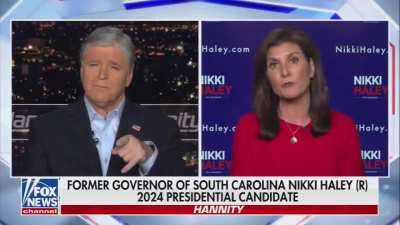 Nikki Haley: “Trump got me confused with Pelosi not too long ago”

Sean Hannity immediately ends the interview. 

I bet millions of Republicans don't even know that Trump repeatedly confused Haley with Pelosi.