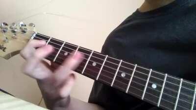 Among drip song on guitar