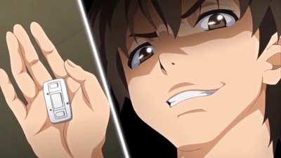 Shamiko having fun on the massage chair