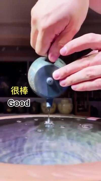 Checking the quality of traditional handmade teapots