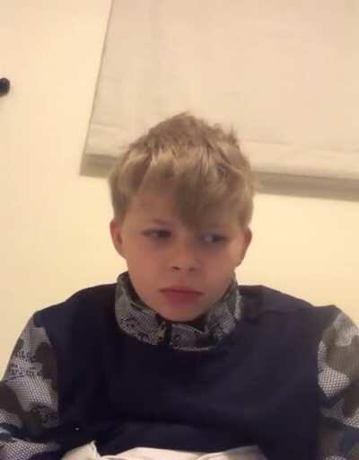 omg he’s not using the baby voice😳😳