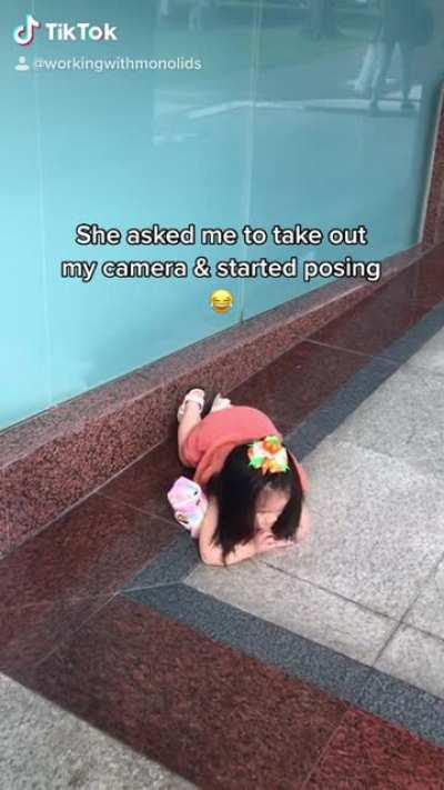 I didn’t fall. I was posing.