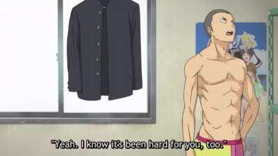 Haikyu! Tanaka talks to himself as his imaginary girlfriend. This was so funny!