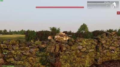 That's an active enemy tank!!!