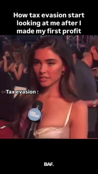 How tax evasion start looking at me after i made my first profit.