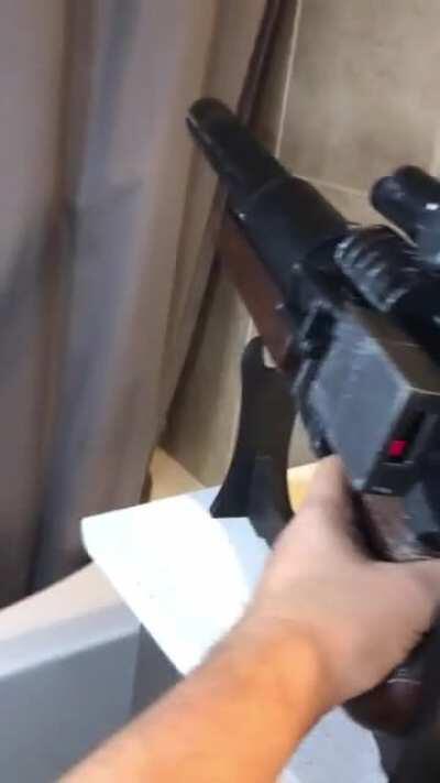 My TH-45D (Custom Blaster) is officially done! 5 months building this beast but I’m not done yet! My next build will be using a M3 “Grease Gun” air soft base and turning it into a Starwars blaster! Stick around to see my process!