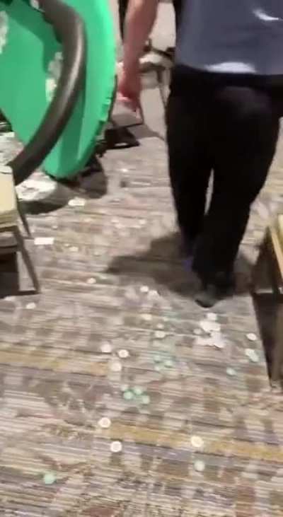 Man flips 3 poker tables in a rage at World Series of Poker event at Harrah's Cherokee