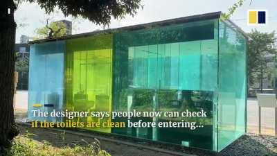 Japan’s transparent restrooms hope to dispel stereotypes of dirty public toilets