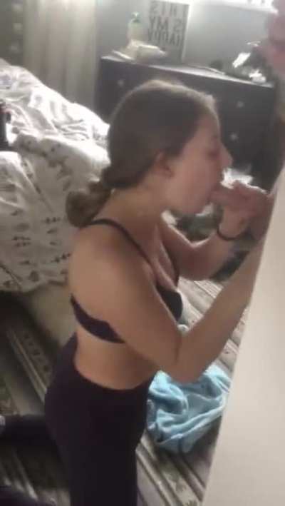 Cute little college cumslut