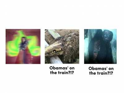 Obama's on the train