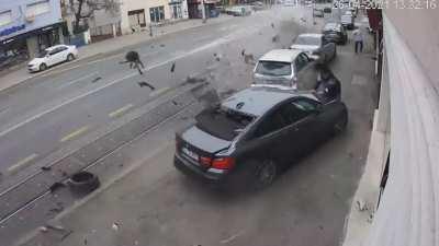 Speeding (probably) caused this crash