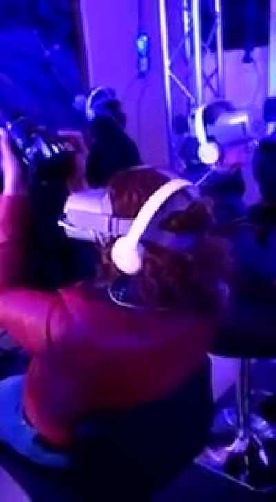 Trying to film beauty VR world, WCGW?