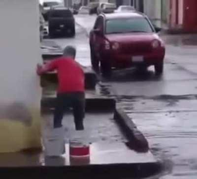 HMB Why did the man cross the river? To get to......