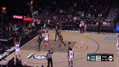 [Highlight] James Harden DOES IT AGAIN. He SNATCHES Cam Johnson's ankles and drops the dime to PJ Tucker for 3!