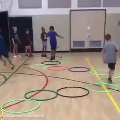 Positive freakout, an excellent way to have the kids excersie. Makes me want to play it.