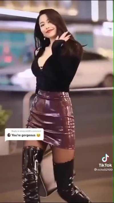 Latex Chinese street fashion