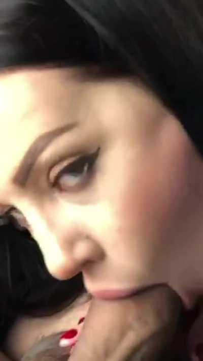 She finishes the job for a fat load after work