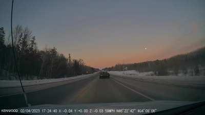 Truck didn't want me to pass.