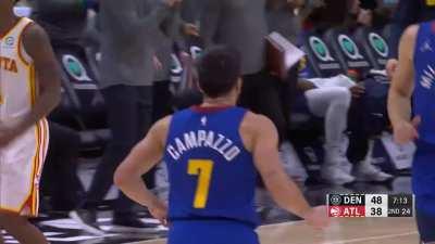 [Highlight] Facu Nutmegs a Hawk for the Easy Dunk from Jeff Green