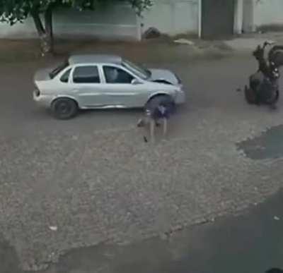 It was 9 because he put his hand on the ground!