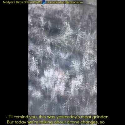 Madyar - UA drone recon. Using last night's footage to explain the decisions that need to be made by the drone pilot. 21 Jan. Subtitled