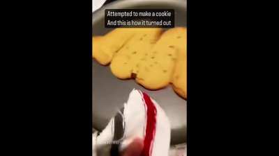 Baking a cookie for a friend