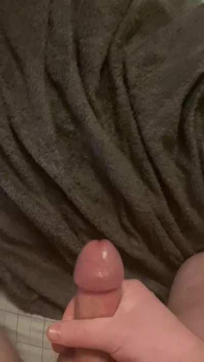 Huge cum after edging session