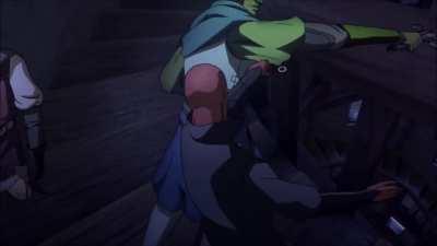 made a full version of my video of isaac's fight but shrek's version of i need a hero plays in the background