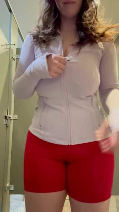 The purple might not disguise my size so well but that's okay