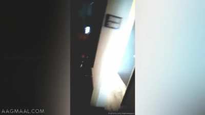 Sauna Sappu nip tease in the dark