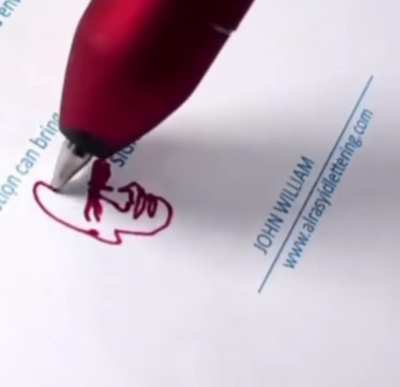 “The hardest signature ever…”