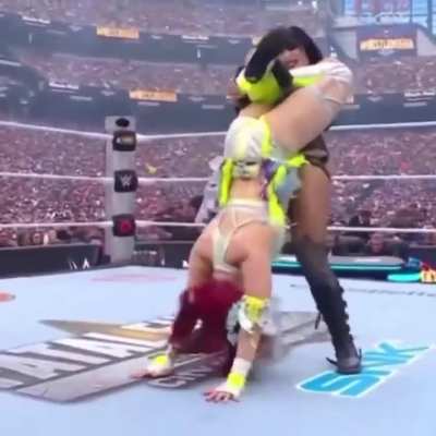 Rhea Bloody Ripley spanks Iyo Sky