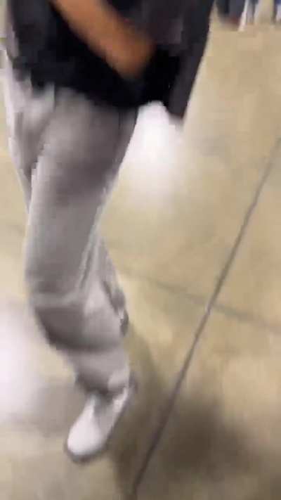 This guy couldn't afford air mags so his Grandma knitted him some ❤️