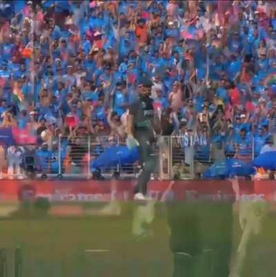 The moment when Siraj cleans up Babar Azam