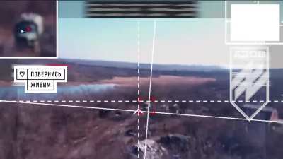 Ukrainian 12th Separate Brigade of National Guard “Azov” uses UAS SETH kamikaze drone against Russian supply truck, published March 2025