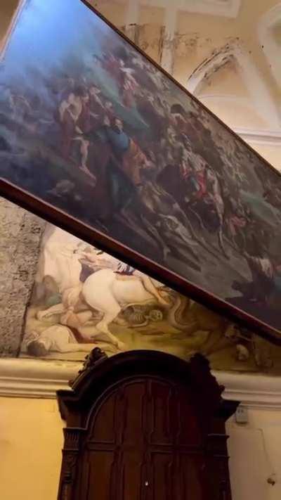 Hidden painting at Church of Saint George Maggiore was discovered during restoration