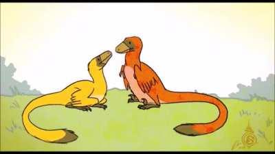 Raptors cuddling by @Thaisuppe on Twitter