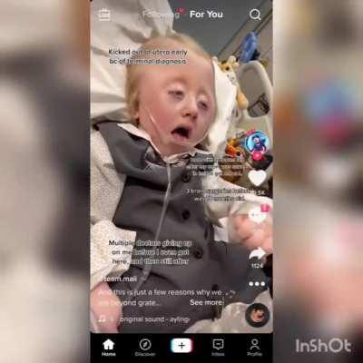 Oh no... She didn't seriously use her brain dead child for that.