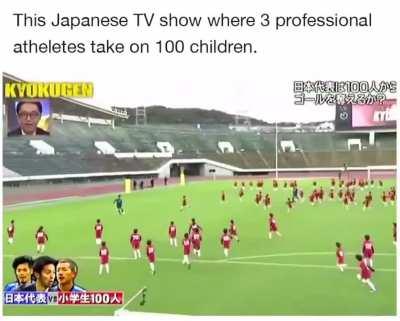 3 v 100 soccer match