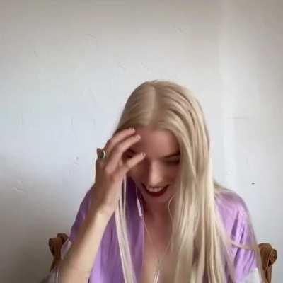 Anya Taylor-Joy is impressed with the massive load you blew for her. 😏