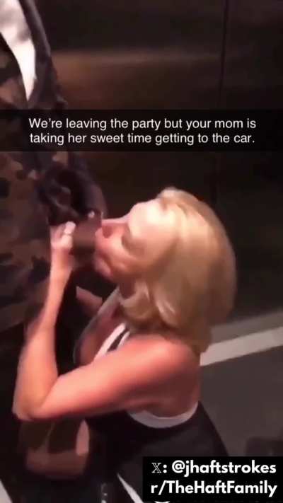 Had to tell my son that his mom was making us late getting home
