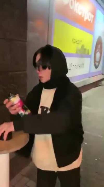 Russian way of paint huffing