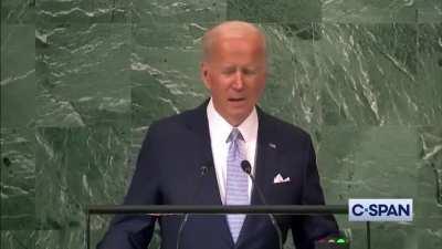 Biden wild for going off at the UN