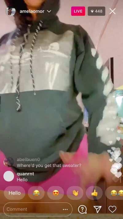 Amela Twerking On IG Live Pt2