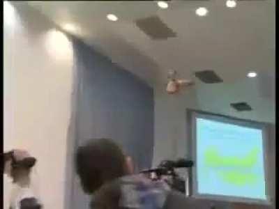 Dramatic ending to Kasparov conference leaves Yasser stunned. 