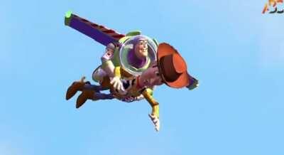 DFV Tweet - Toy Story flying scene. TO INFINITY AND BEYOND 🚀🙌💎. BUY & HOLD!