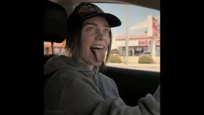 Billie Eilish Tongue Action